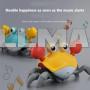 Игрушка краб интерактивный Cartoon Crab HX155C со звуковыми и световыми эффектами
